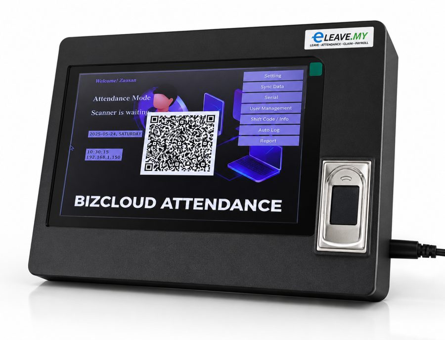 QR-WFP attendance terminal with fingerprint scanner