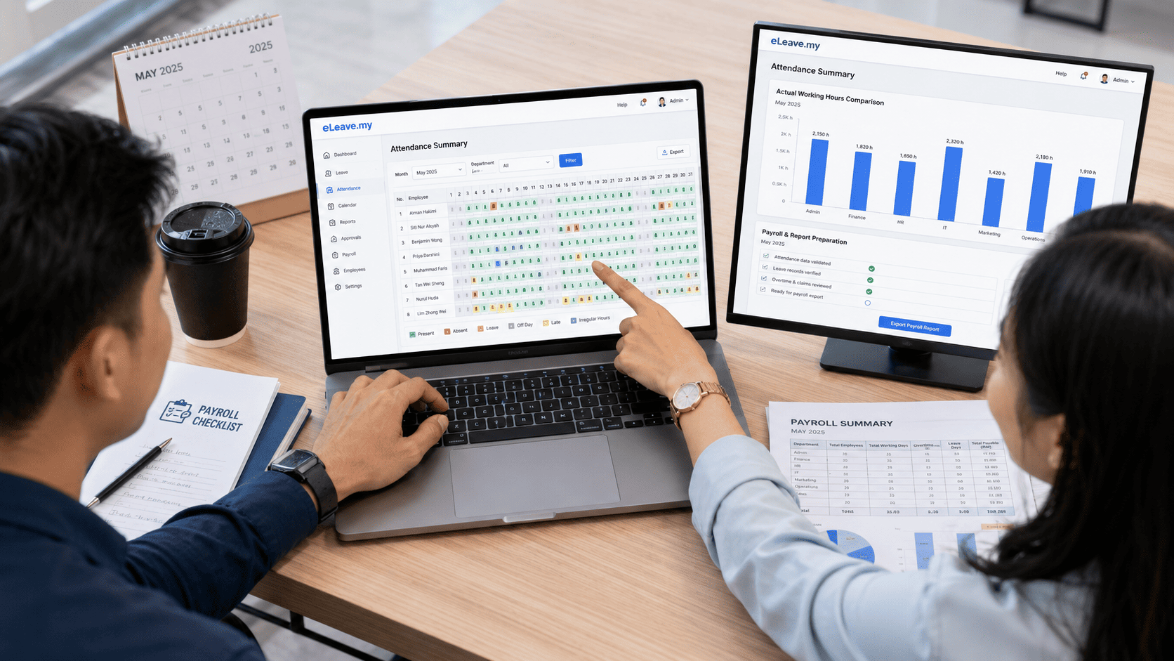 Attendance Summary Dashboard Preview