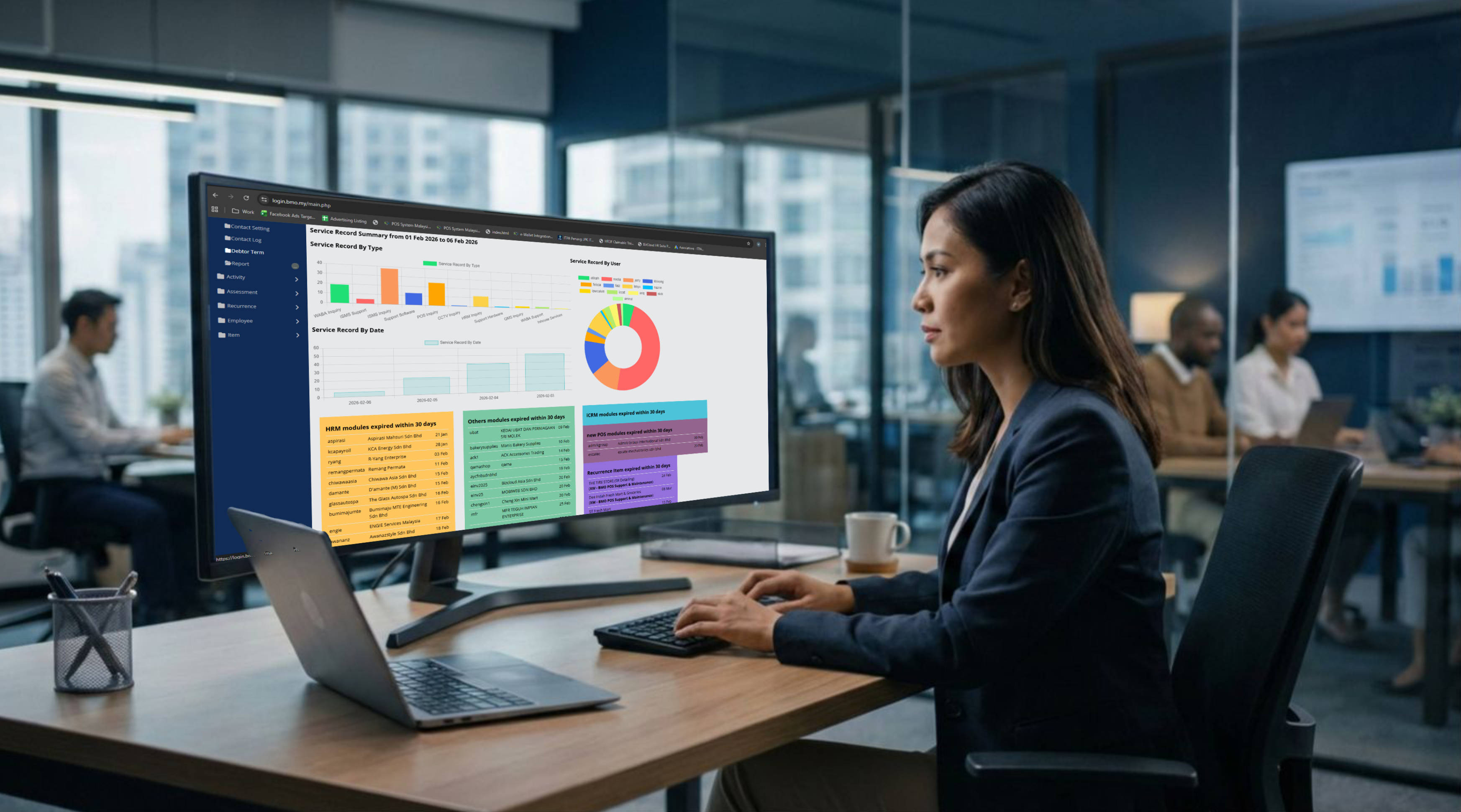 BizCloud eLeave Form & Template Reminder Dashboard