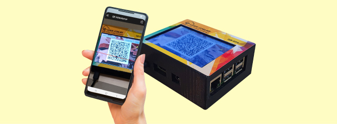 qr gps attendance system contactless